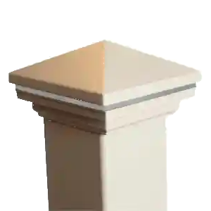brown modular pyramid LED post cap